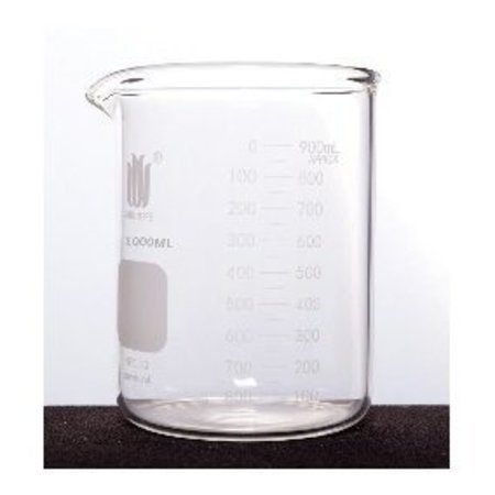 SYNTHWARE Heavy Wall Beaker, Low Form, Dual Graduation, 1000mL B231000